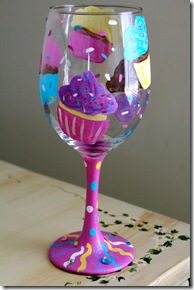 cupcake wine glass